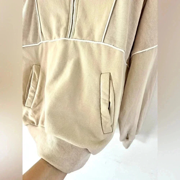 Kittenish Save The Drama Beige Sweatshirt and Jogger Cozy Lounge Set Size Small - Picture 7 of 15